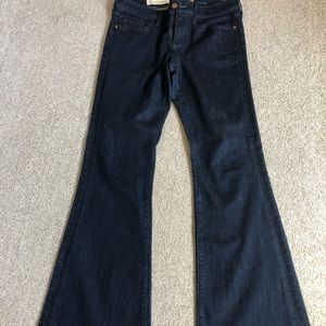 Flare dark washed jeans